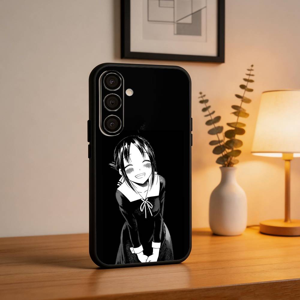 S-Shinomiya K-Kaguya Phone Case For Samsung A73,72,71,A52,51,40,41,A22,A32,31,A13, Soft Black Shell