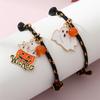 Halloween Ghost Pumpkin Charm Bracelets For Women With Magnetic Love Hearts And Adjustable Cord