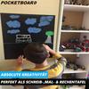 POCKETBOARD Tafelfolie Kreidefolie Blackboard Kreidetafel selbstklebend & Kreide