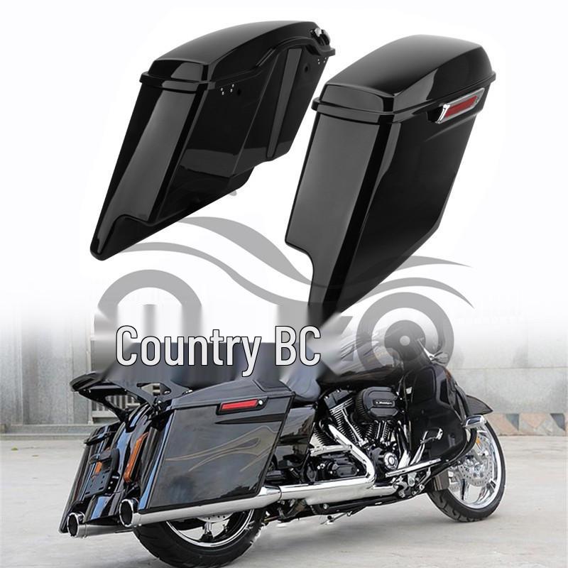 Harley-Davidson Big Glide 14-20 Extended Side Storage Box with Lock - Full Set Extended Side Box
