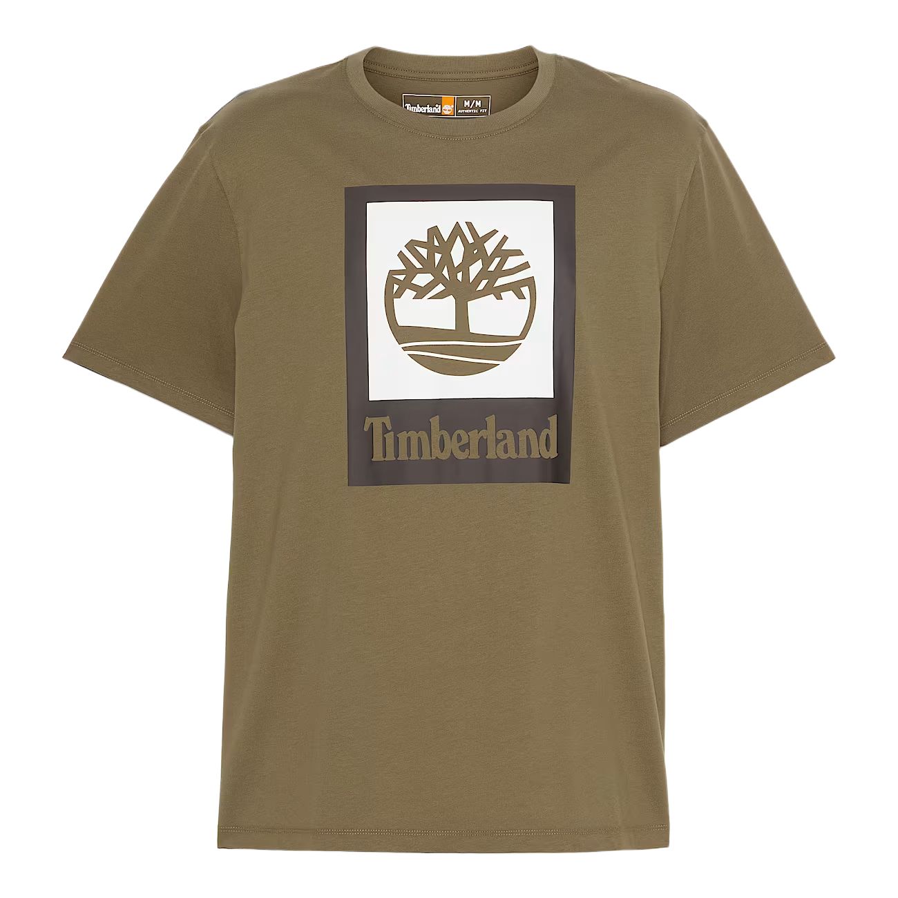 Timberland Square Stacked Logo Print Crew Neck Short Sleeve T-Shirt Men tops A5QS2-A58 L