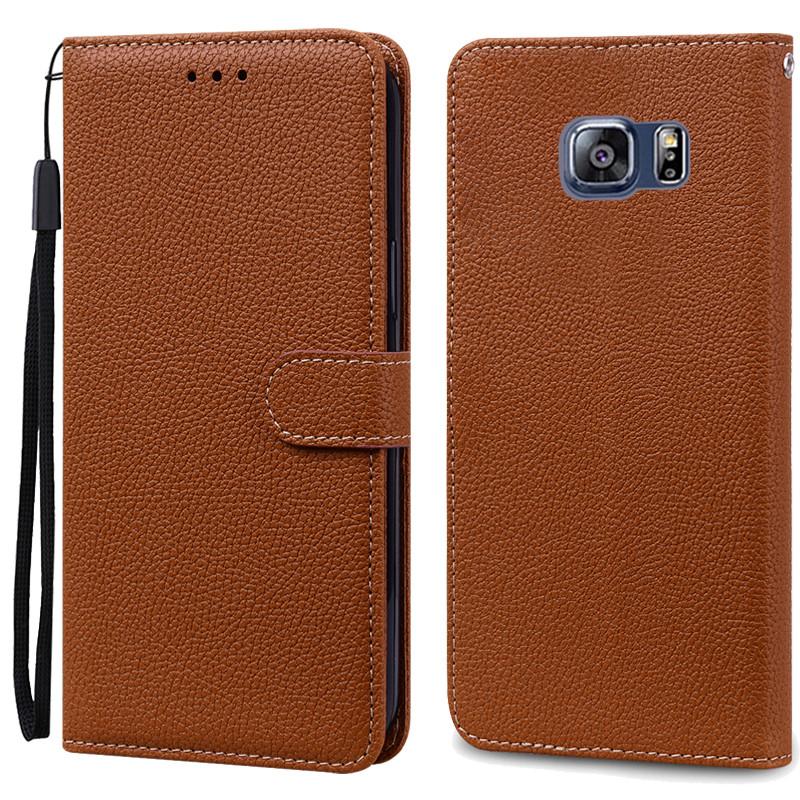 S6 Edge Case For Samsung Galaxy S6 Edge Case G925 Leather Flip Wallet Case For Samsung S6 S 6 edge Case G920 Wallet Cover Fundas
