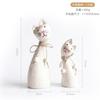 Rustic Wooden Duck Couple Figurine Decorative Home Ornament Desktop Accessory Kids Room Gift