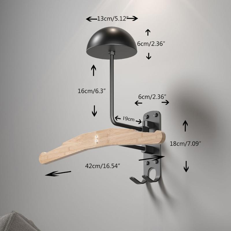 Motorbike Helmets Holder Wall Hanger Home Luggage Hook Wall Mount Storage Rack
