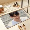 S-Son Heung-min Soft Comfortable Short Plush Rug Carpet mat Anti‑Slip Floor Mat Machine Washable Home Decor