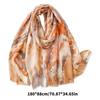 Large Scarf Silk Feeling Color Blending for Women Multifunctional Head Scarf Unisex Hijab Neck Scarves Daily Wear