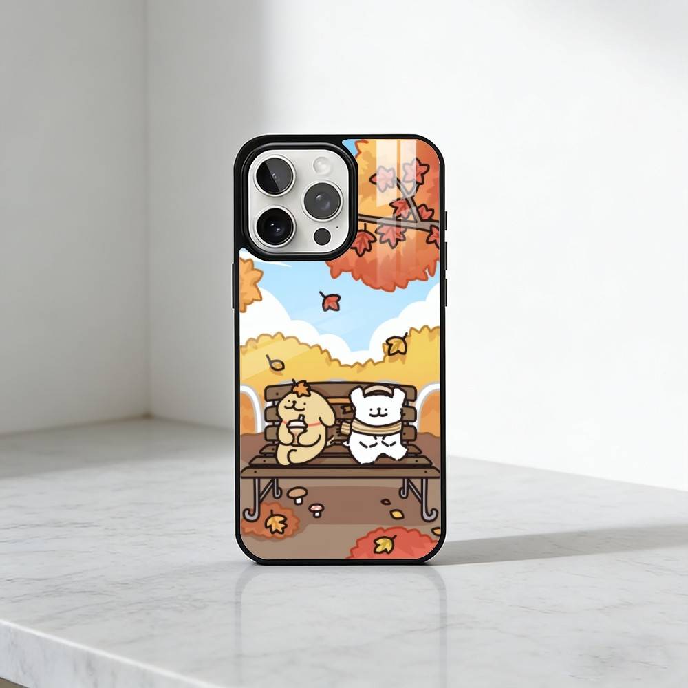 Cute M-MalteseS Line Dog For Couple Phone Case For iPhone17,16,15,14,13 Plus,Pro Max Magnetic For Magsafe Wireless Charging