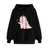 Women's Fashion Casual Fun Print Hooded Sweatshirt Loose Sports Tops Pullover