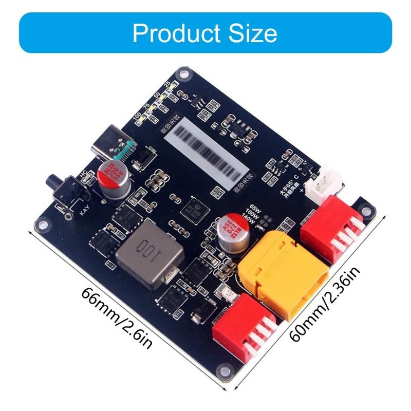 140W Bidirectional Fast Charging Module 2-6S Battery Charging Board Automatic Temperature Control Replacement