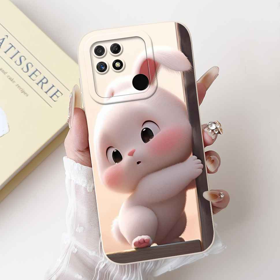 For Realme Narzo 50A Case RMX3430 Colorful Flowers Soft Silicone Cover For Oppo Realme Narzo50a 6.51" Fashion Protective Shell