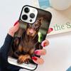 Doberman Dog Guarding Fierce Coque Shell For iPhone 17 Air 15 16 14 13 12 Pro Max 11 Pro Max Plus Phone Case Cover