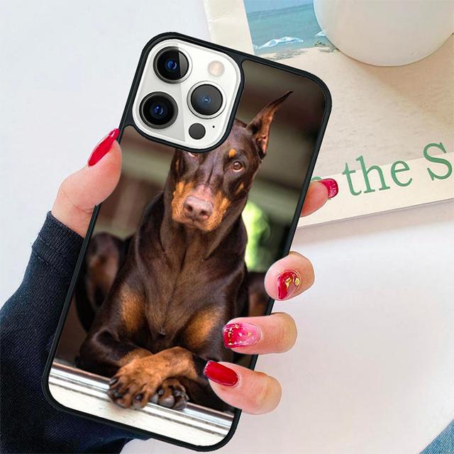 Doberman Dog Guarding Fierce Coque Shell For iPhone 17 Air 15 16 14 13 12 Pro Max 11 Pro Max Plus Phone Case Cover