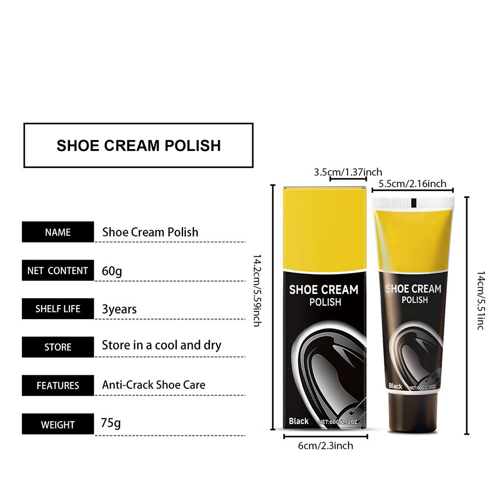Shoe Polish Leather Care Cream Deep Nourishing Formula Scratch Restoration Shine Enhancement Shoe Maintenance Care Restoration