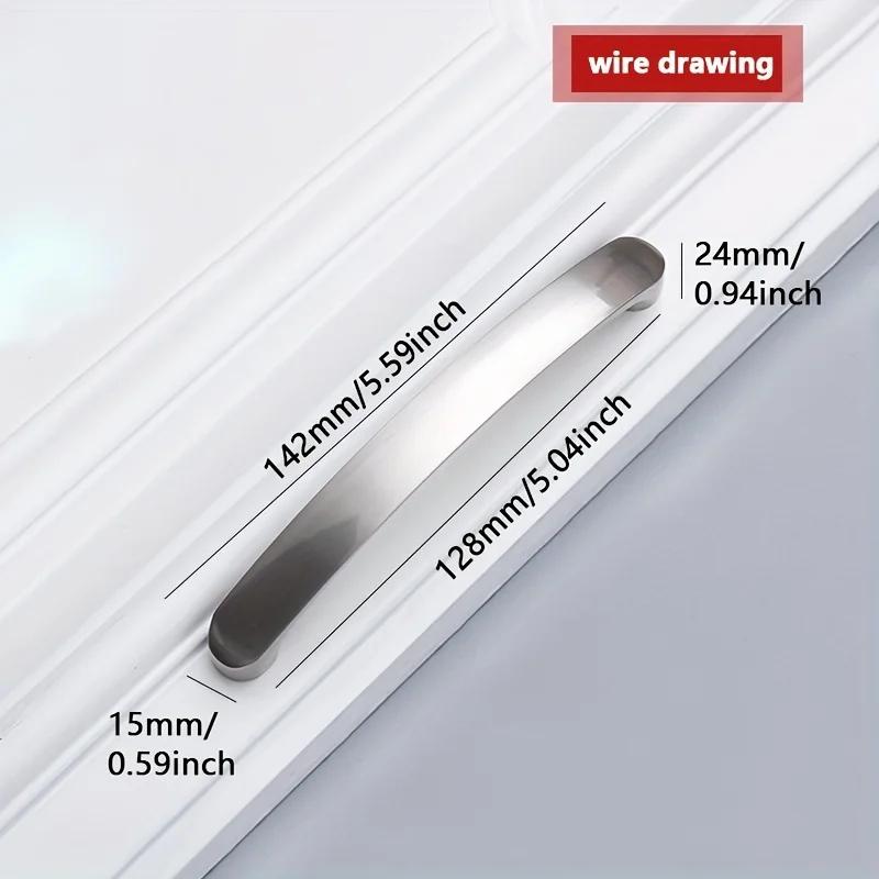 Cabinet Handles Knobs Aluminum Alloy Door Kitchen Knobs Brushed Cabinet Pulls Drawer Modern Furniture Handle Hardware