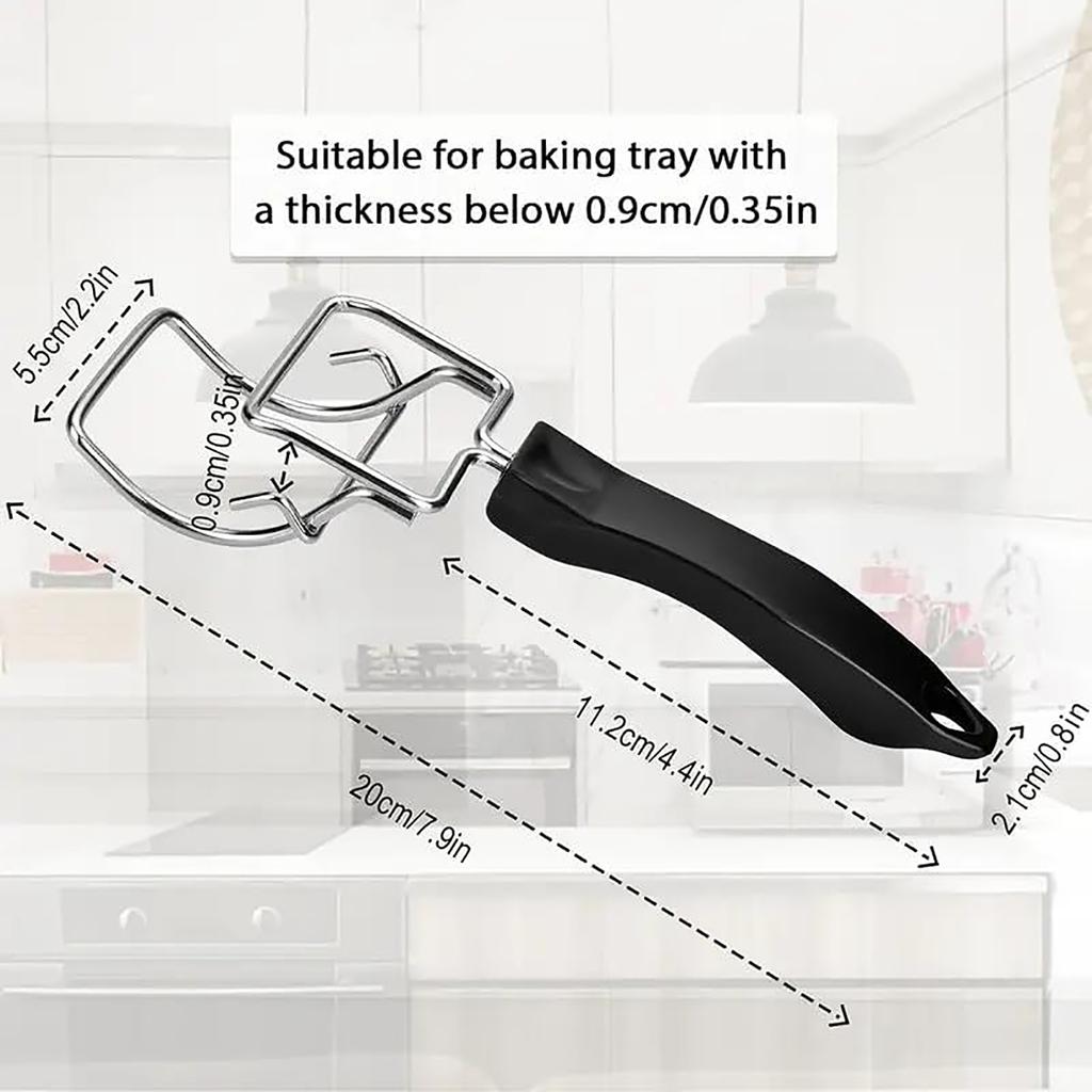 2Pcs Air Fryer Convection Toaster Oven Tray Extractor Grills Extractor Oven Rack Pull Tool Grills Clip for Air Fryer