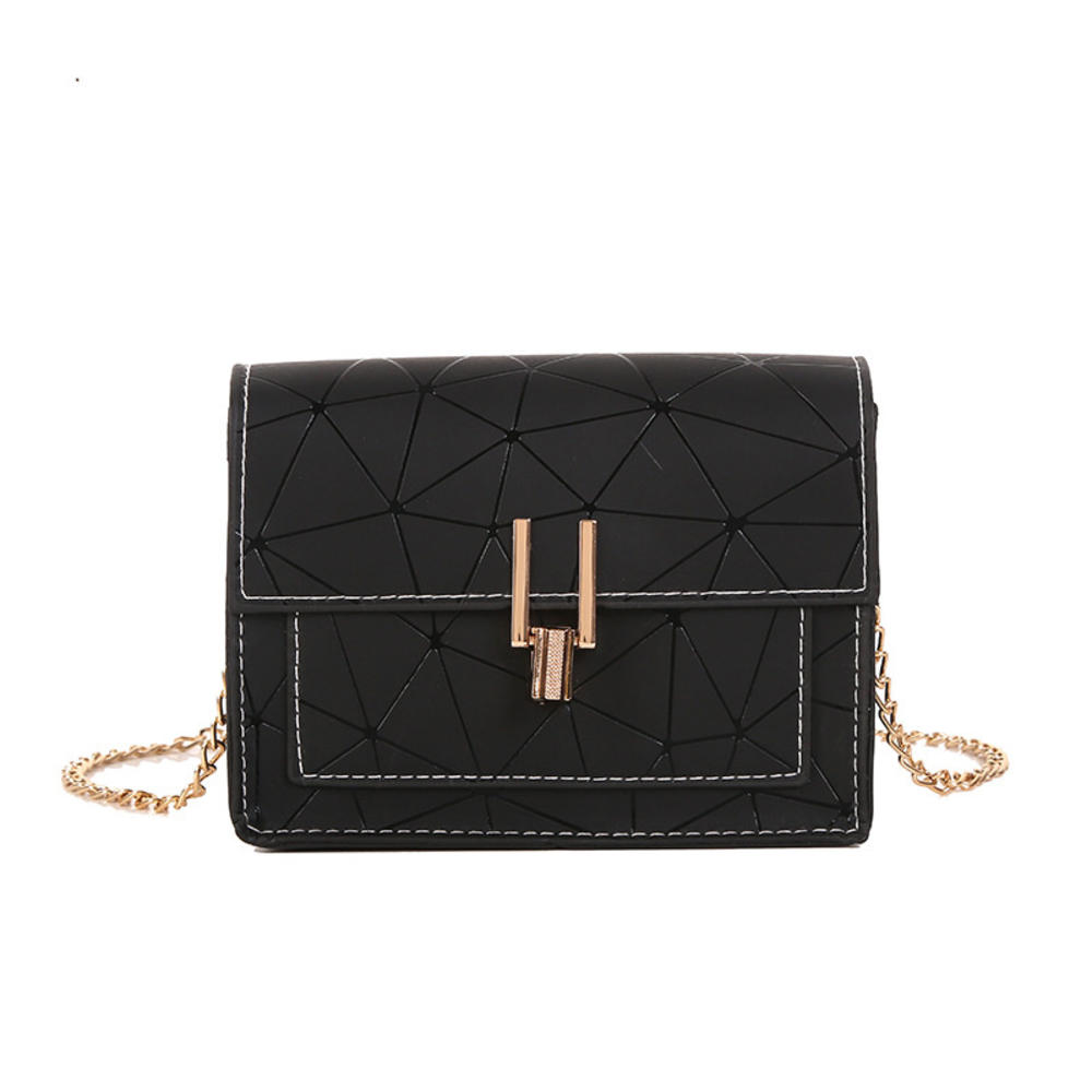 Fashion Versatile Women Shoulder Bag Korean Version Messenger Bag Texture Chain Rhomboid Pu Leather Handbag Crossbody Phone Bags