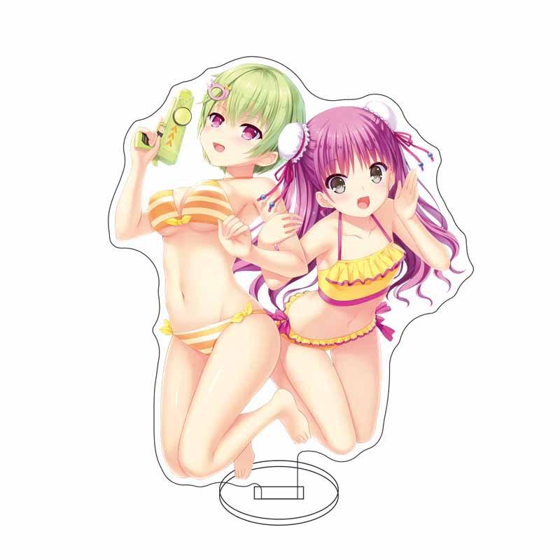 Summer Pockets Japanese Anime Peripherals Naruse Shiroha/Sorakado Ao Acrylic Stand Collectible Table Ornaments Creative Gifts