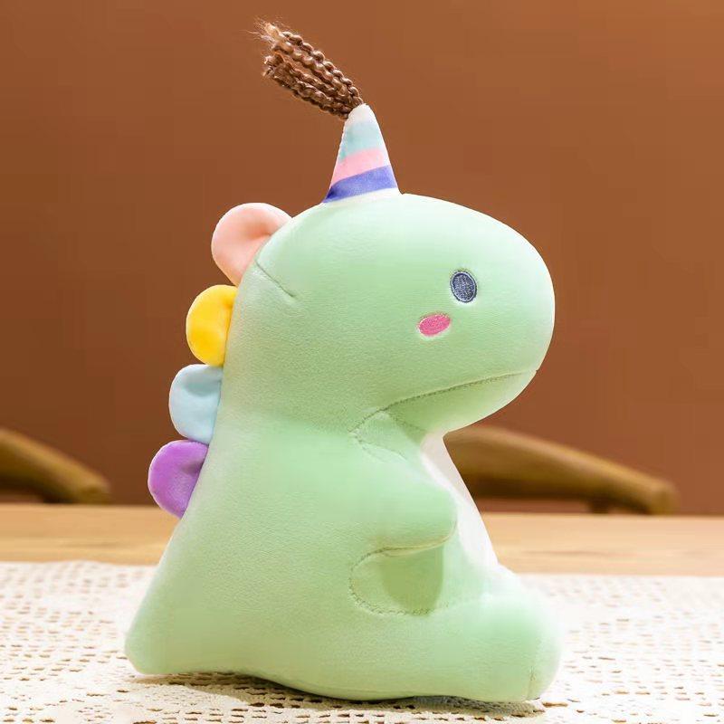New Cute Pet Candy Little Dinosaur Plush Toy Soft Color Dull Dragon Doll Children's Gift Grab
