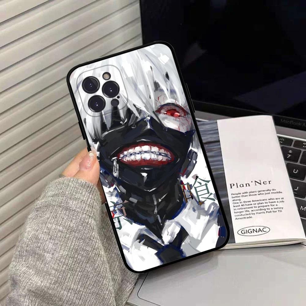 Anime Tokyo Ghoul Kaneki Ken Phone Case For iPhone 16 15 14 13 12 11 Pro Max XS X XR 7 8 SE Silicone Soft Cover