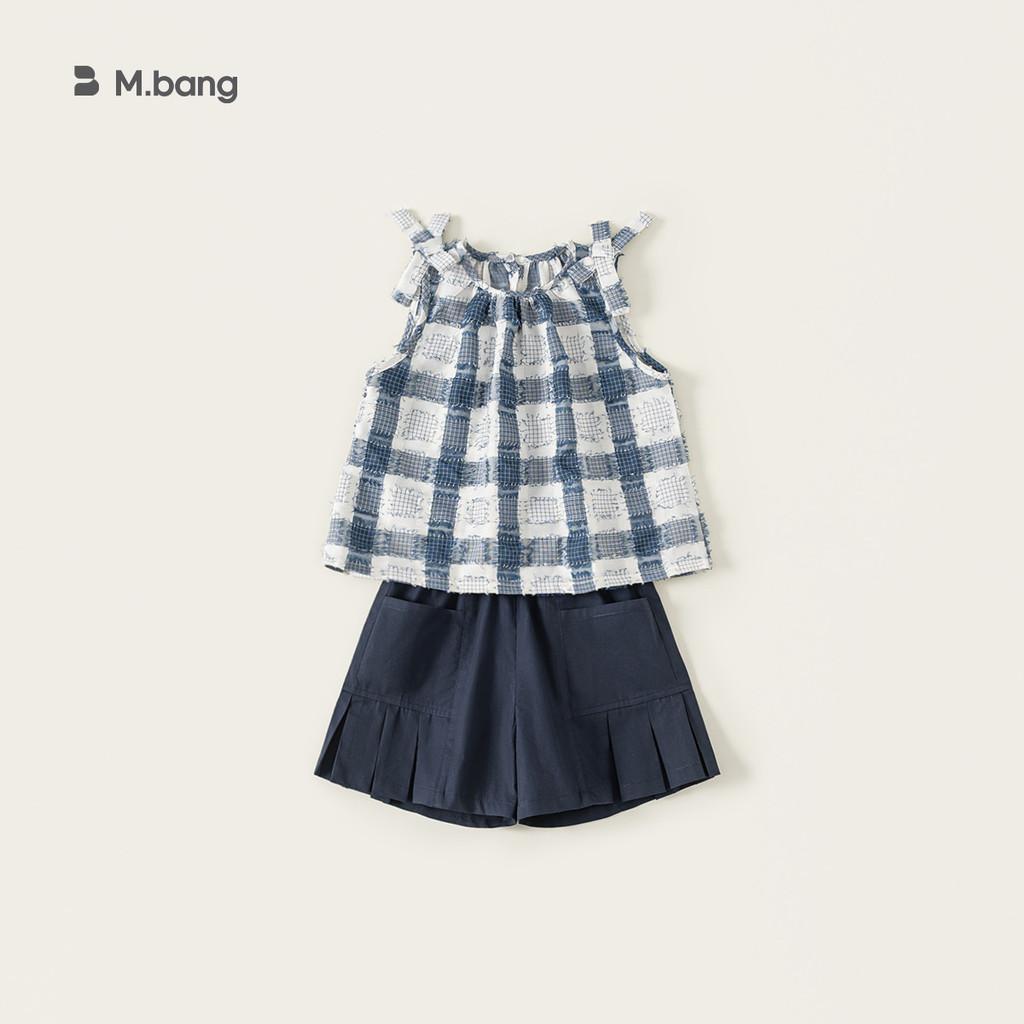 Girls Summer Cotton Casual Childrens Outfit With Bow And Plaid Design For Toddler Girls 110cm