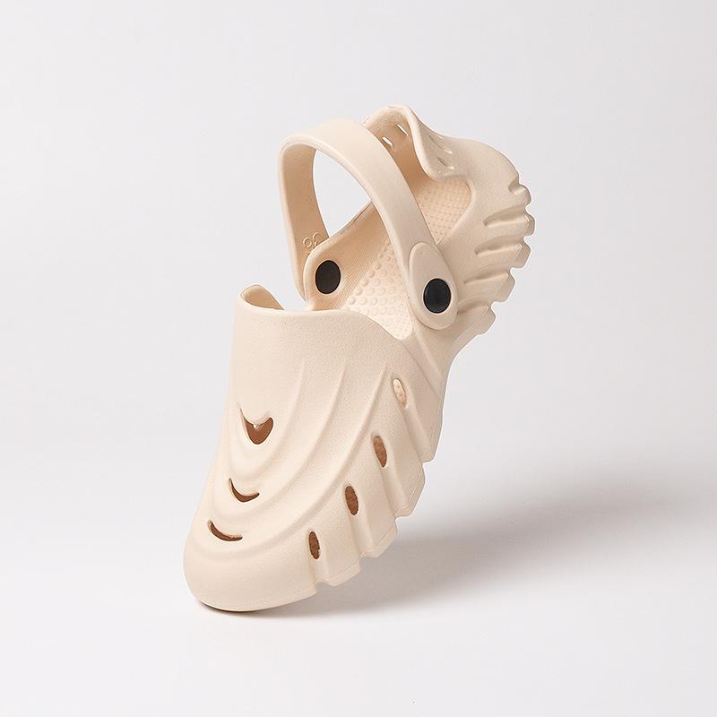 2025 Summer EVA Hole Shoes Men's Breathable Bag Head Slippers Couple Casual Beach Sandals Hollow Garden Shoes Women