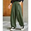 Artistic Cotton Linen Casual Pants Women's Loose Long Trousers Lantern Pants Autumn Commute