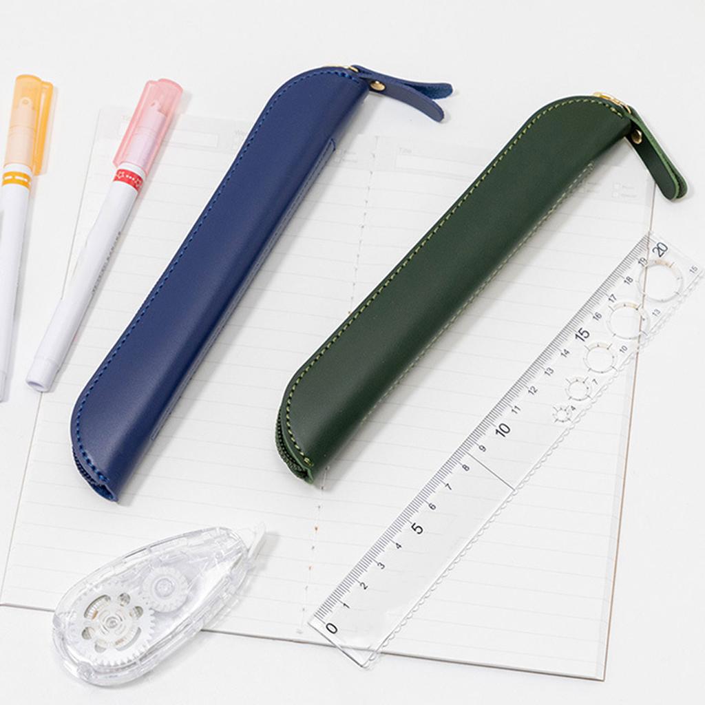 PU Leather Pen Case Holder Sleeve Fountains Pen Pouch Protective Sleeve Cover Ballpoint Pen Packaging Pen Storage Bag