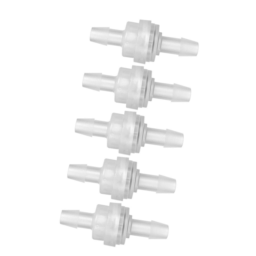 5PCS Plastic Check Valve Non Return One Way Valve for Water Treatment(6mm )