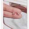 Ear Piercing Earrings for Women's Temperament  Sterling Silver  Simple  Small and Cold Style Earrings