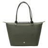 Longchamp Le Pliage Green 28 Long Handle Eco-Friendly Canvas Dumpling Shoulder Tote Bag Medium Women Bags Forest-Green 2605919479