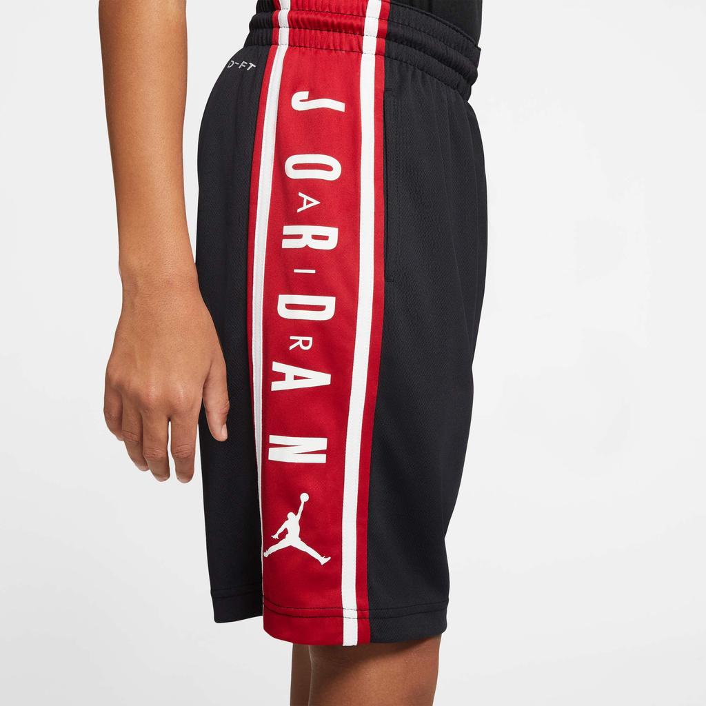 Jordan Kids Logo Retro Sports Letter Print Loose Shorts Kids Bottoms Black CV5973-010