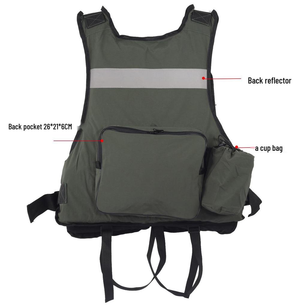 Portable High-Buoyancy Adult Life Jacket Suit for Rock & Sea Fishing