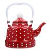 Ceainic emailat gros din oțel inoxidabil, fierbător de ceai de bucătărie pentru cafea, fierbere apă și uz casnic
