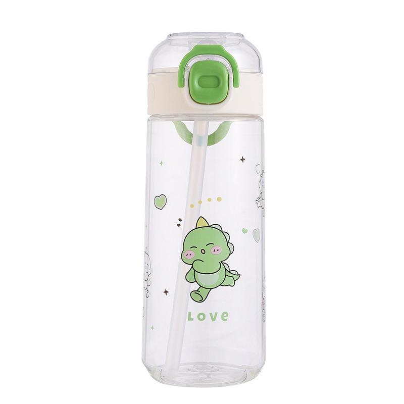 Water bottle summer boys and girls straw cup high value simple fashion portable water cup students go to school easy cup high temperature resistance