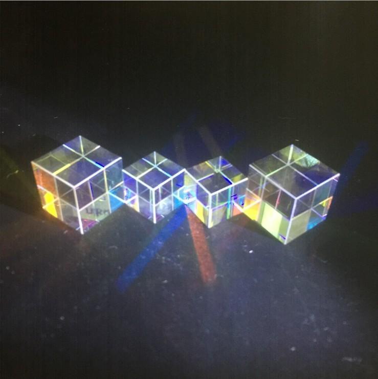 Glass Optical Triple Prism Physics Spectroscope Light Spectrum 303030mm Xcube