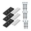 SBR Rubber Paddles 3 Stainless Steel Metal Straps 9 Bolts and Nuts 9 Auto Tapping Screws for Snow Blower Efficiency