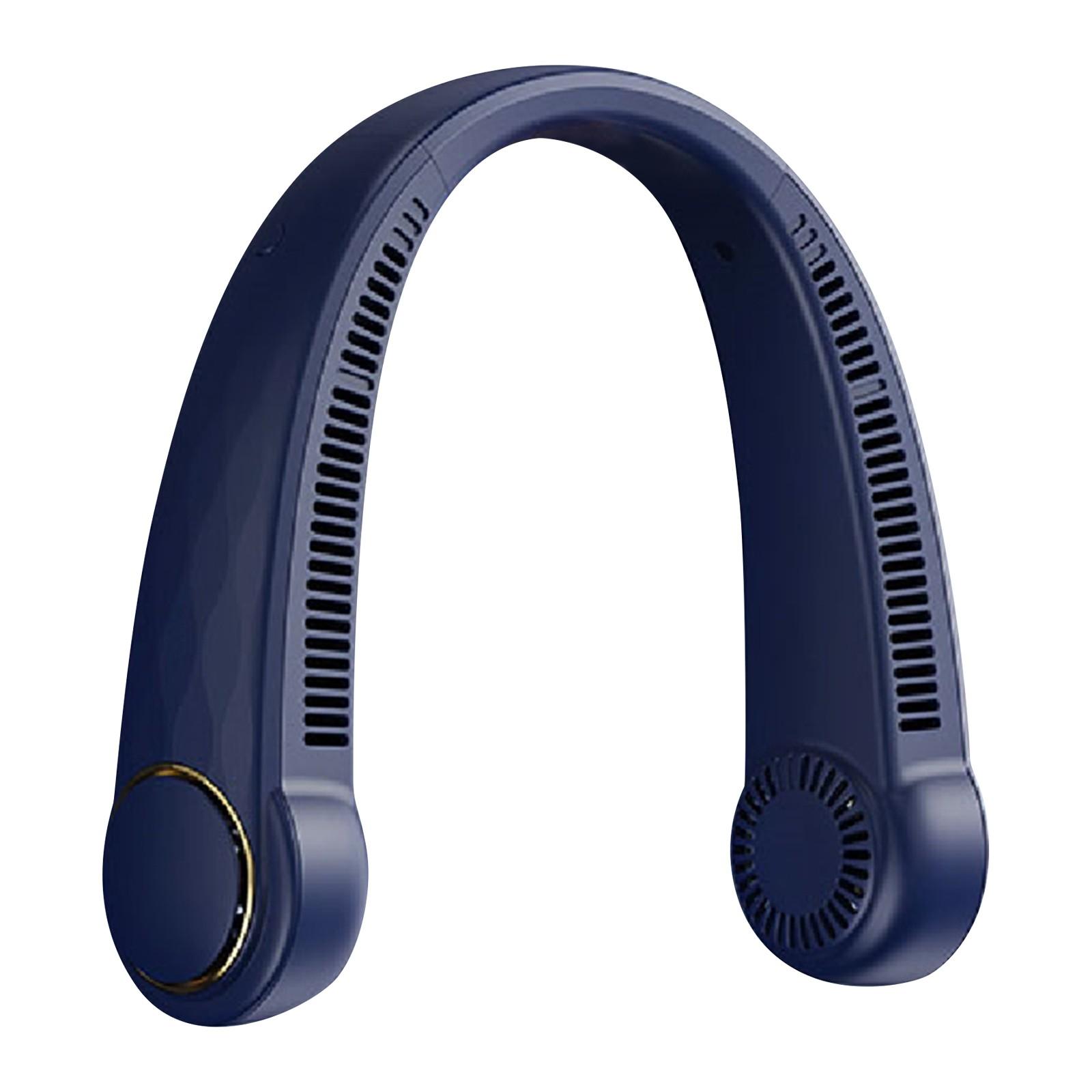 

Cold Portable Rechargeable Personal Wearable, 3 Wind Speed, Neck Support, USB Bladeless Lightweight Fan For Hot Flashes, Trav One Size синій