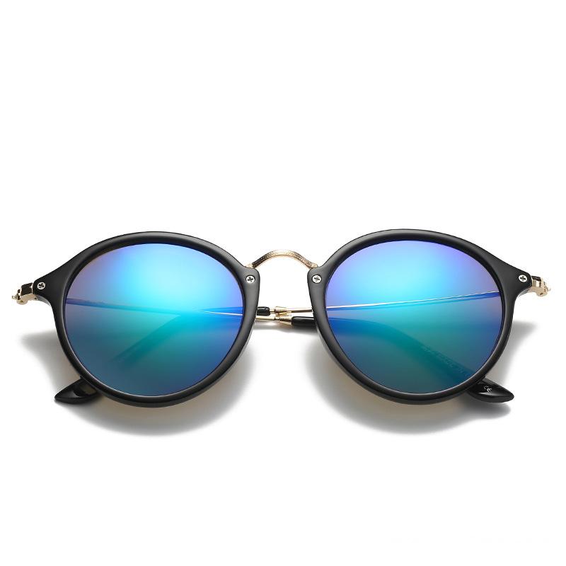 Mote Rund metallramme Speil Solbriller Kvinner Menn Retro Brand Designer Solbriller Trending UV4 Gafas De Sol Mujer