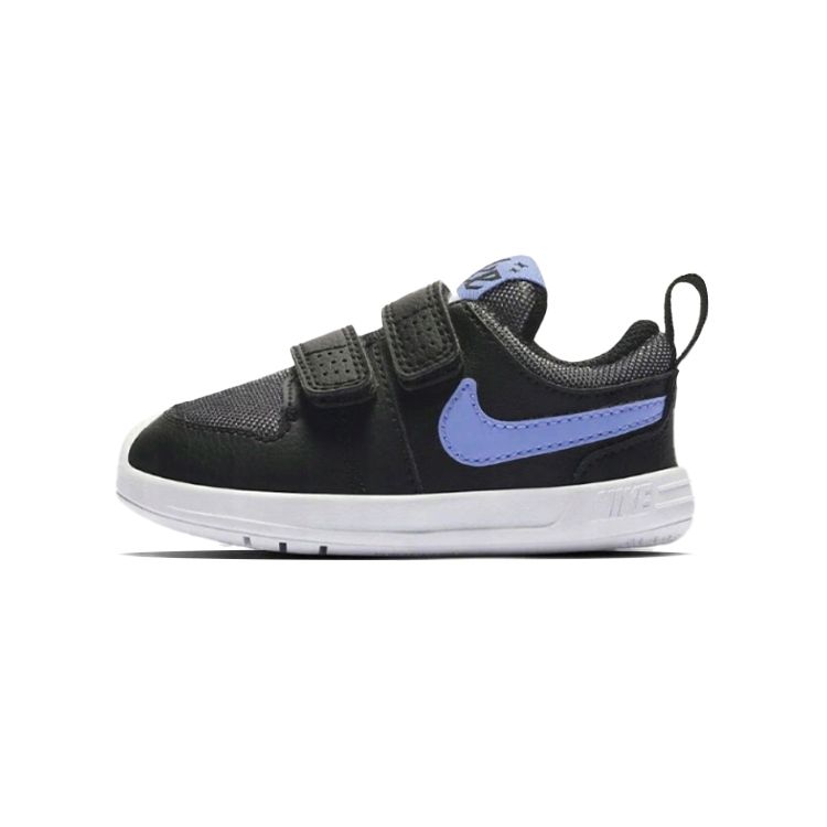 Nike Pico 5 Glitter Comfortable Versatile Low-Top Walking Shoes Baby Shoes Black Blue CQ0115-041