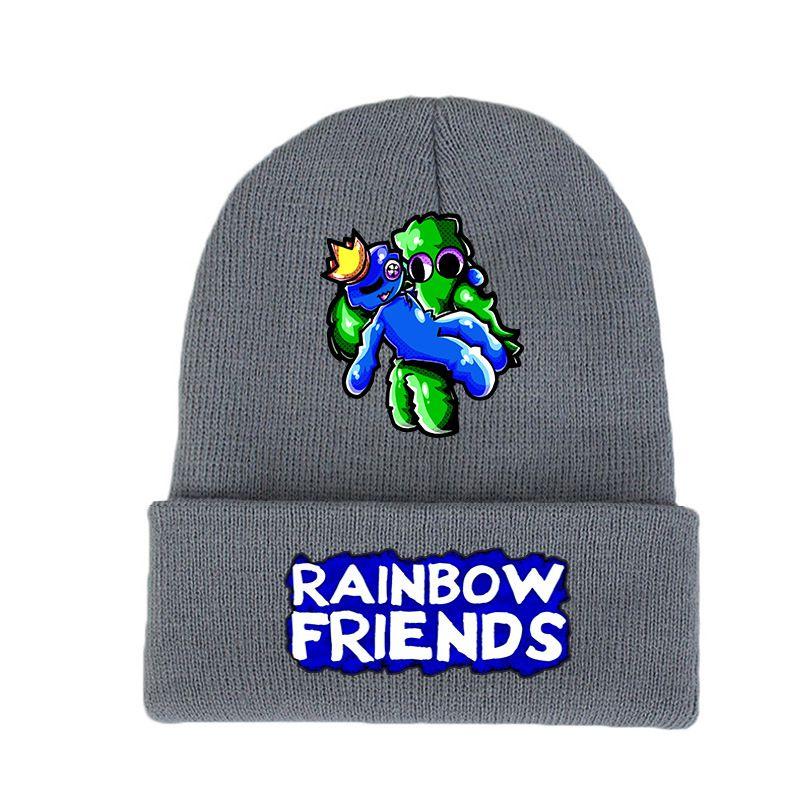 Rainbow Friends Roblox Black Knitted Cap Printed Hat Warm Men Women Gift Xmas