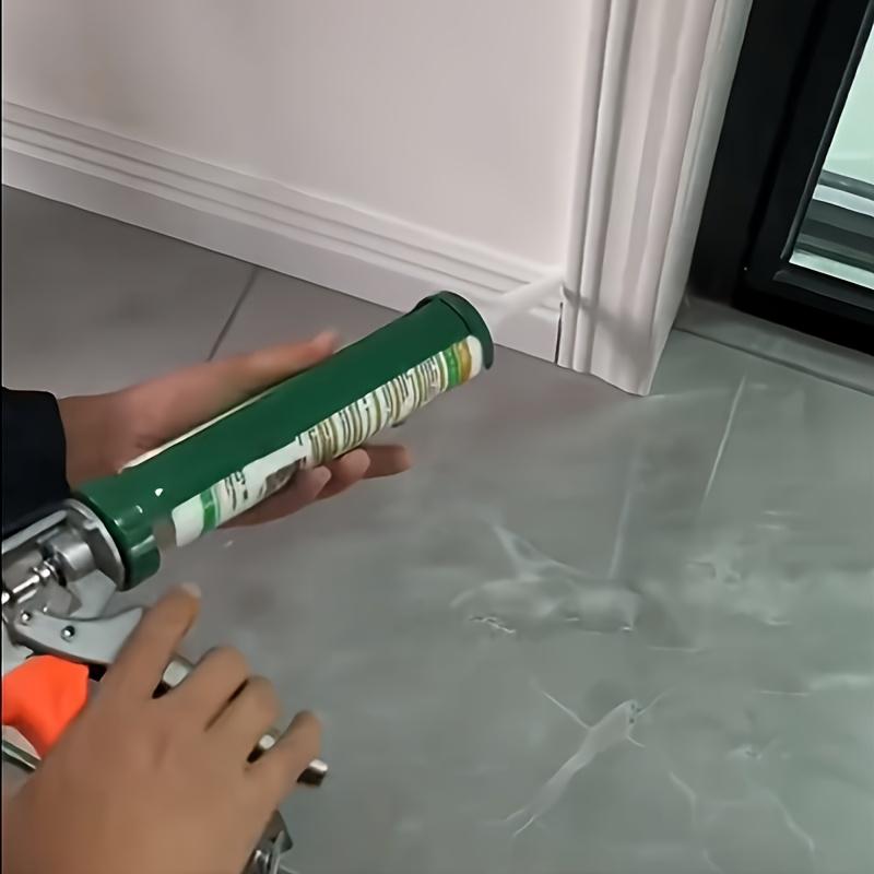 High performance silicone caulk gun, stainless steel, non-dripping sealant applicator, suitable for smooth silicone application