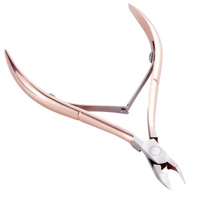 Rose Gold Nail Art Nagelhautschere Nipper Edelstahl Abgestorbene Haut Entferner Maniküre Pediküre Zange Zehen Werkzeuge