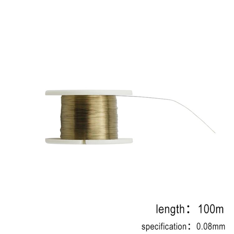 Kaisi 0,08 mm Filo di Acciaio Legato al Molibdeno Filo da Taglio Linea, Lunghezza: 100m