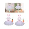 Girl Easter Bunny Tutu Dress Ears Hair Hoop Romper Outfit for Carnivals