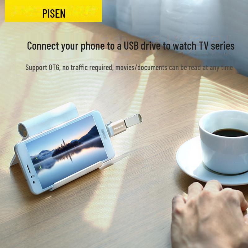 Adaptor PISEN USB 3.0 Type-C OTG pentru Huawei, Xiaomi, Oppo
