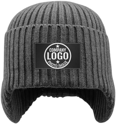 Custom Unisex Beanies with 3D Embroidery Personalized Logo Winter Hats-100% Acrylic Common Fabric