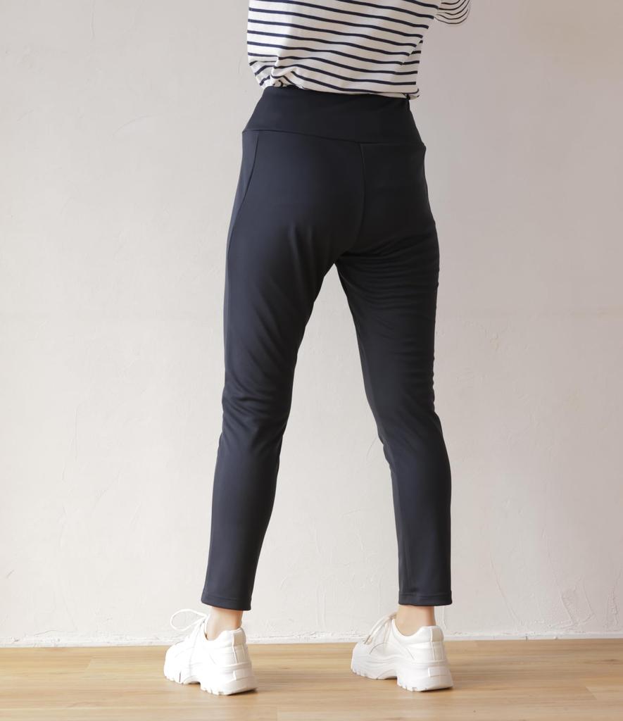 egneL Yoga Made in UV Mesh and Fall High-Waisted Pants, Japan, Sweat-Wicking, Quick-Drying, Protection, Lining, Women's, Spring, Summer, (025-BK-LL)