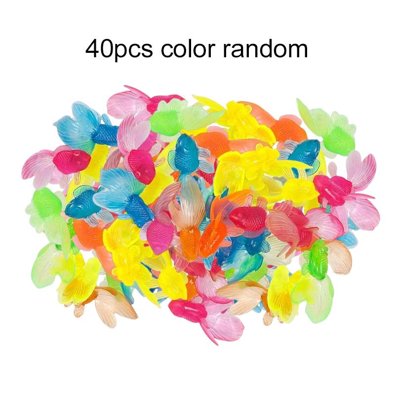 Plastic Goldfish Colorful Simulation Decoration Pet Fish Aquatic Products for Living Room Tabletop Fish Tank Decoration TMZ