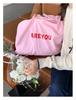 2024 Women's Large Capacity Letter Print Shoulder Bag - Trendy, Versatile, and Fresh Cloth Shopping Bag