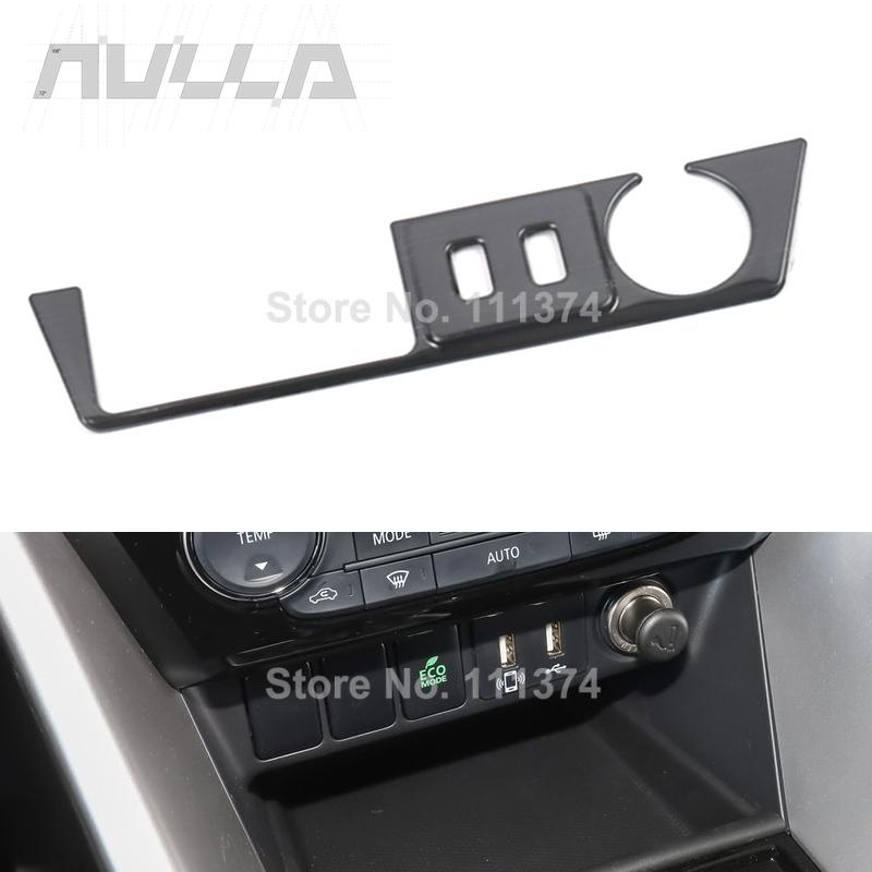 

Chrome For Mitsubishi Eclipse Cross 2017 2018 Stainless Steel cigarette lighter Trim Cover